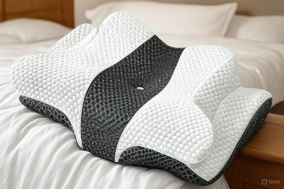 Cervical Memory Foam Neck Pillow