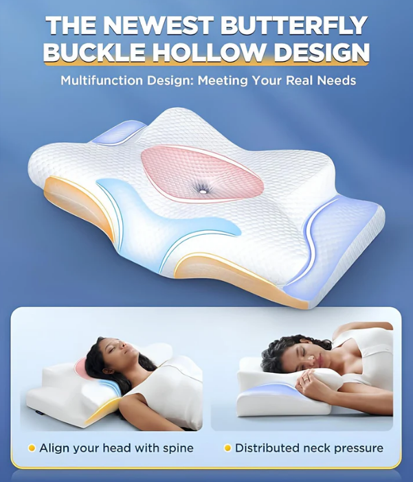 Cervical Memory Foam Neck Pillow